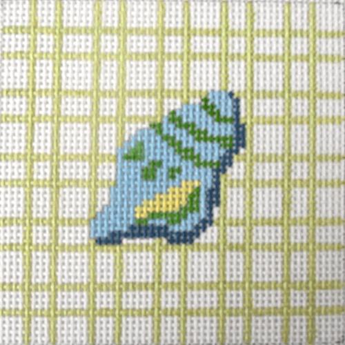 Seashell Coaster Painted Canvas J. Child Designs  - 1