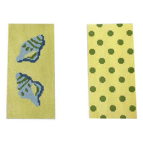 Seashell Eyeglasses Case Painted Canvas J. Child Designs  - 1