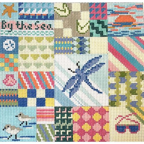 Seaside Quilt Painted Canvas Needle Crossings  - 1