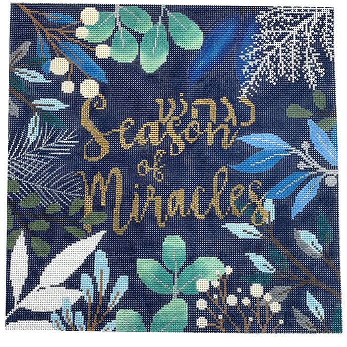 Season of Miracles Pillow Painted Canvas Laura Love Designs  - 1