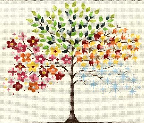 Seasonal Tree Painted Canvas Alice Peterson Company 