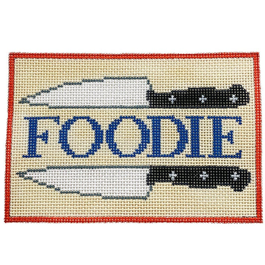 Serious Foodie Painted Canvas All About Stitching/The Collection Design 