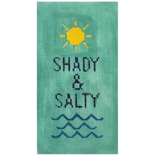 Shady and Salty Eyeglass Case Painted Canvas Morgan Julia Designs  - 1