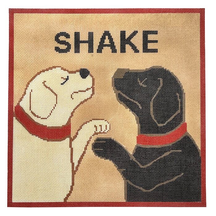 Shake Painted Canvas Susan Battle Needlepoint  - 1