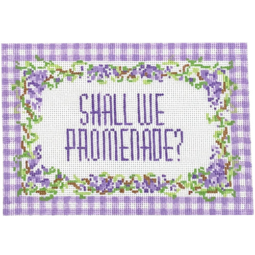 Shall We Promenade Painted Canvas Wipstitch Needleworks  - 1