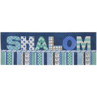 Shalom Sign Painted Canvas Associated Talents 
