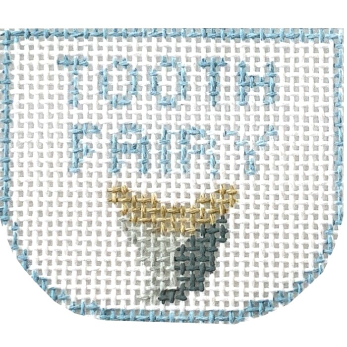 Shark Tooth Fairy Pillow Painted Canvas Kathy Schenkel Designs 
