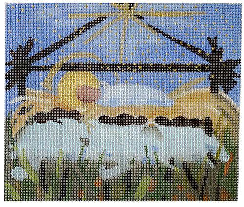 Sheep at the Manger Painted Canvas Walkers Wholesale 