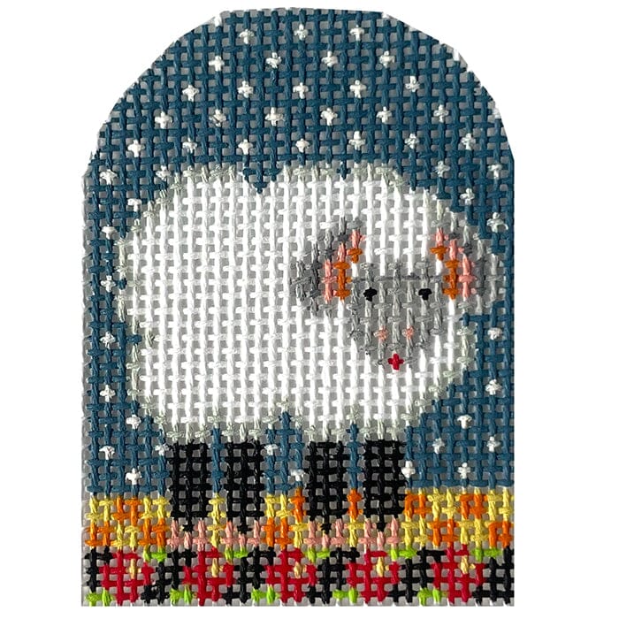 Sheep Painted Canvas NeedleDeeva 