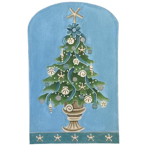 Shell Topiary Painted Canvas Pepperberry Designs 
