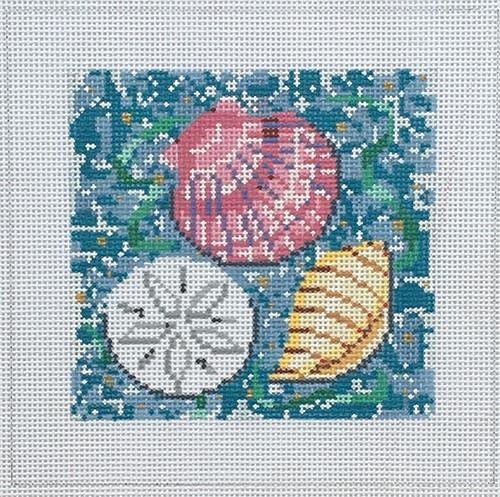 Shells Painted Canvas CBK Needlepoint Collections  - 1