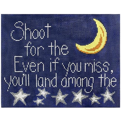 Shoot for the Moon (PM) Painted Canvas Patti Mann 