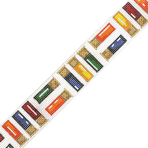 Shot Gun Shells Multi Color Belt Painted Canvas The Meredith Collection 