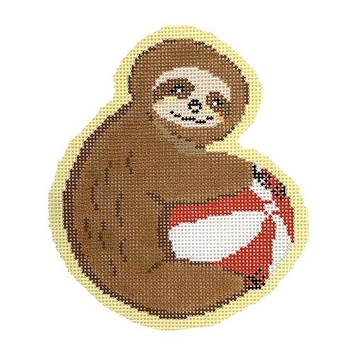 Sid the Sloth Painted Canvas Audrey Wu Designs  - 1