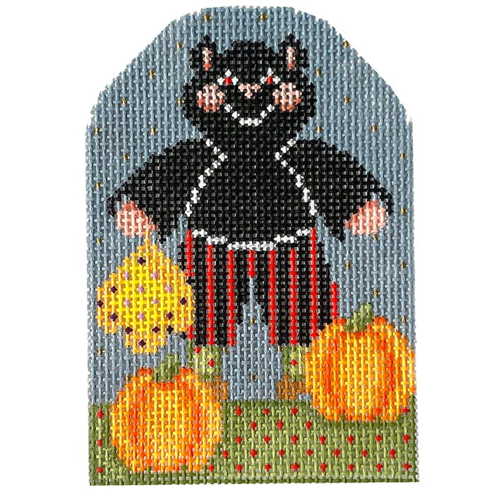 Siegfried the Cat Painted Canvas NeedleDeeva  - 1
