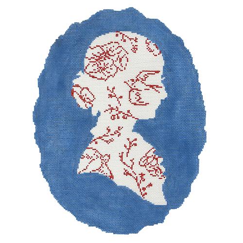 Silhouette Painted Canvas The Plum Stitchery  - 1