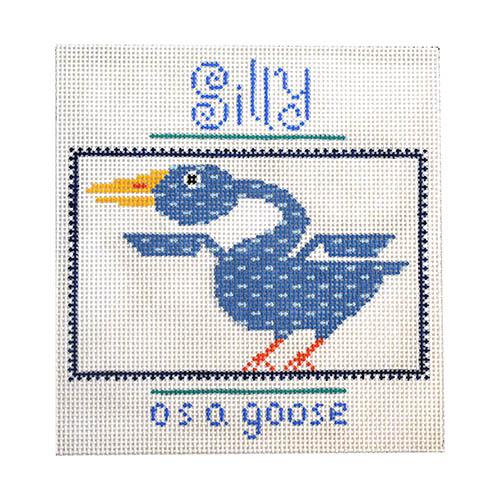 Silly as a Goose Painted Canvas Birds of a Feather 