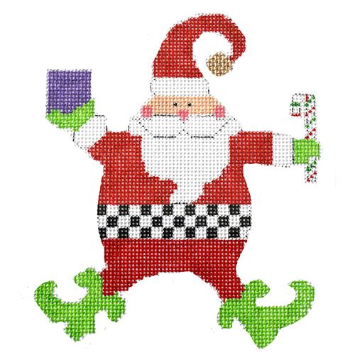 Silly Santa Painted Canvas The Princess & Me  - 1