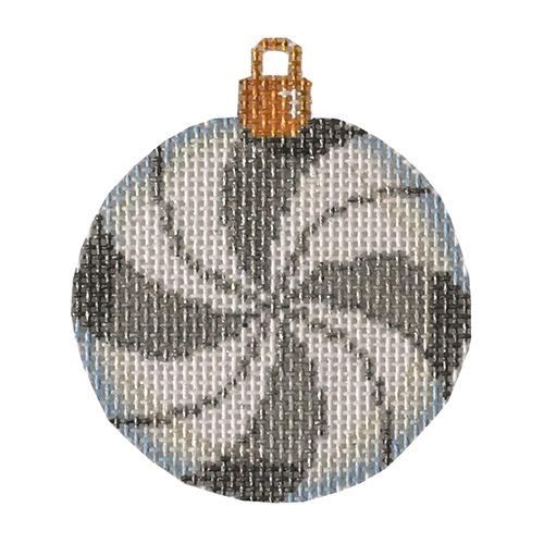 Silver Peppermint Mini Ball Painted Canvas Associated Talents 