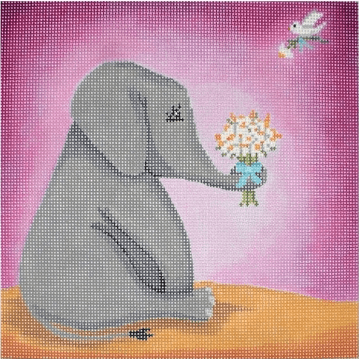Simon with Stitch Guide Painted Canvas CBK Needlepoint Collections  - 1