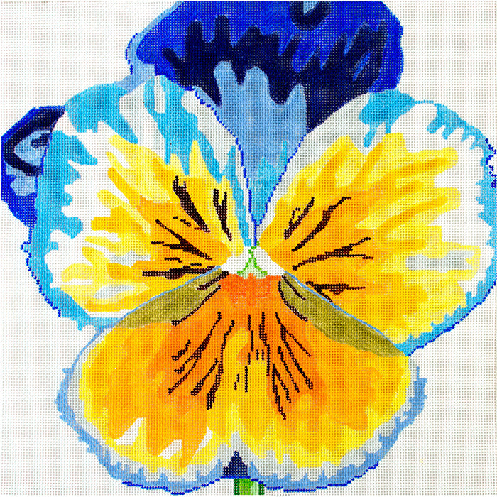 Simple Flower   Pansy JS Painted Canvas Jean Smith  - 1