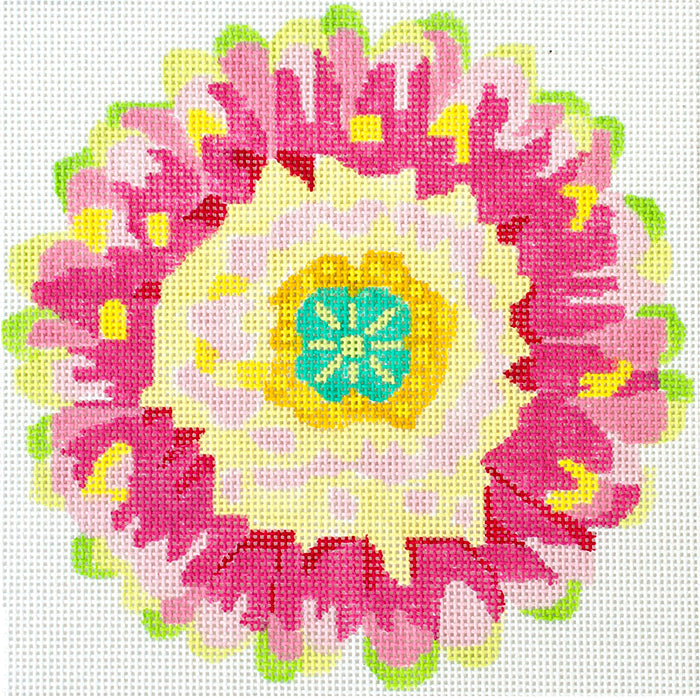 Simple Flowers   Pink Daisy 2 Painted Canvas Jean Smith  - 1