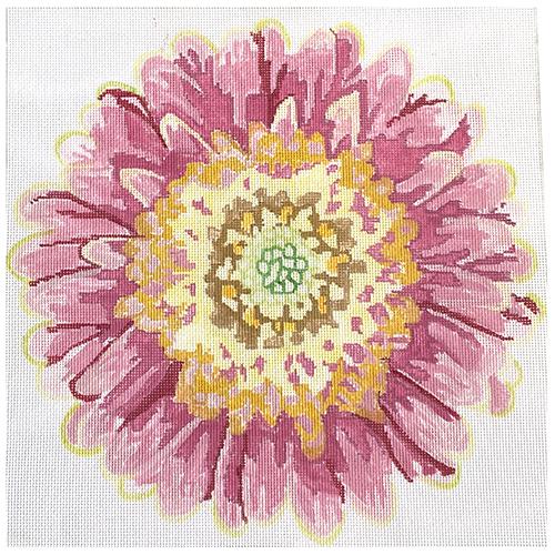 Simple Flowers - Pink Daisy Painted Canvas Jean Smith 