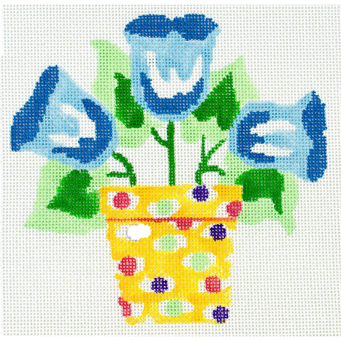 Simply Summer Blue Bells JS Painted Canvas Jean Smith  - 1
