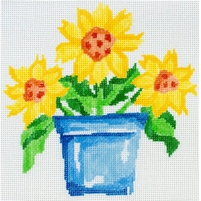 Simply Summer Sunflowers Painted Canvas Jean Smith  - 1