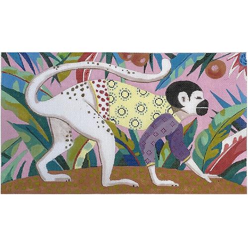 Single Monkey Clutch Painted Canvas Colors of Praise 