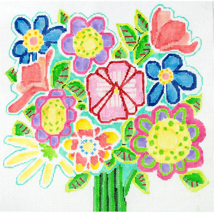 Sister Bouquet #2 Painted Canvas Jean Smith  - 1