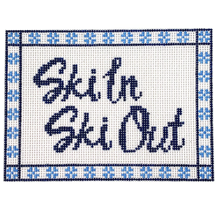 Ski In, Ski Out Painted Canvas Alice & Blue 
