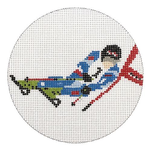 Ski Racer Painted Canvas PIP & Roo  - 1