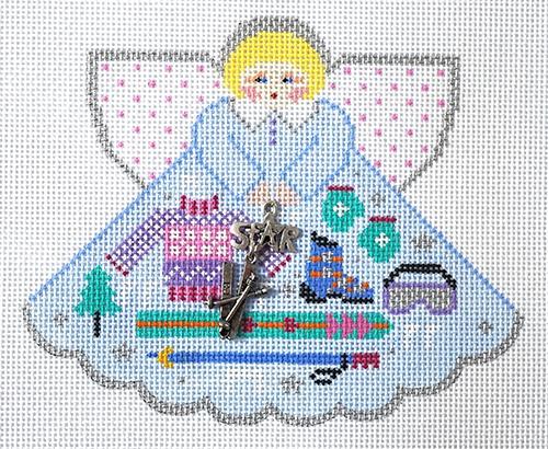 Ski Star Angel Painted Canvas Painted Pony Designs 
