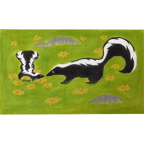 Skunks Painted Canvas Love You More 