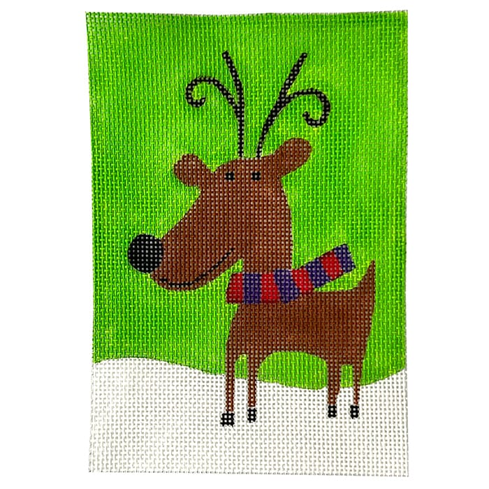 Sleigh Puller Painted Canvas Walker's Needlepoint  - 1