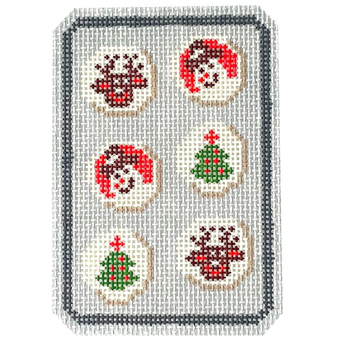 Slice and Bake Cookies   Christmas Painted Canvas Morgan Julia Designs 
