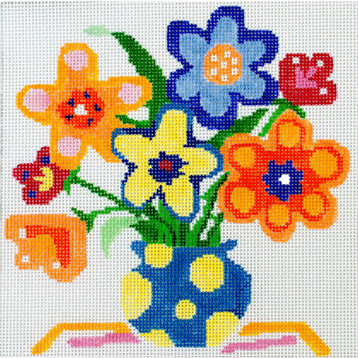 Small Bouquet #15 JS Painted Canvas Jean Smith  - 1