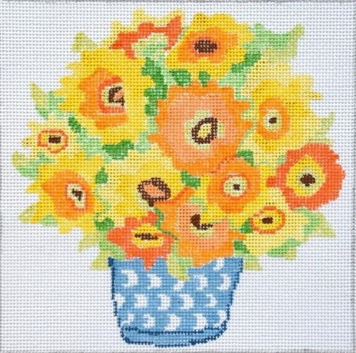 Small Bouquet #18 Painted Canvas Jean Smith  - 1