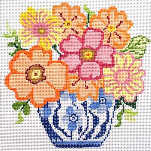 Small Favorite Bouquet Painted Canvas Jean Smith  - 1