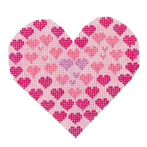 Small Hearts TM Painted Canvas Danji Designs  - 1