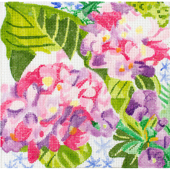 Small Hydrangea and Blossoms JS Painted Canvas Jean Smith  - 1