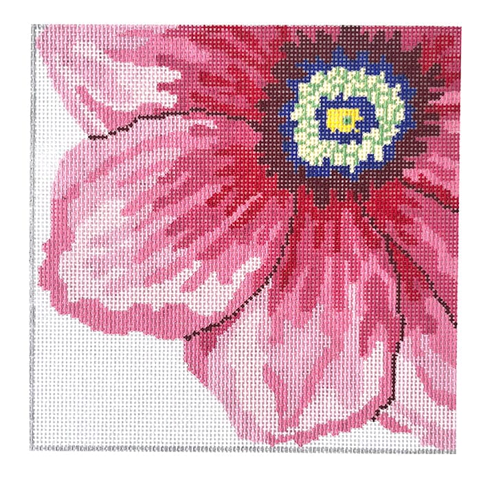 Small Precious Flower Painted Canvas Jean Smith  - 1