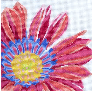 Small Sunrise Flower Painted Canvas Jean Smith  - 1