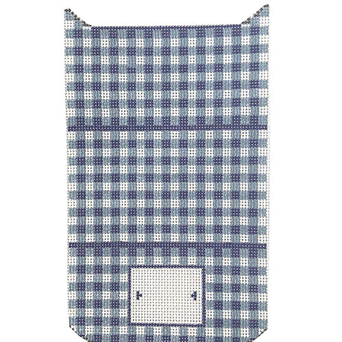 Small Treasures Tri-Fold Clutch - Gingham Painted Canvas KCN Designers 