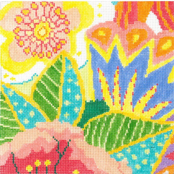 Small Tropical Garden 2 Painted Canvas Jean Smith  - 1