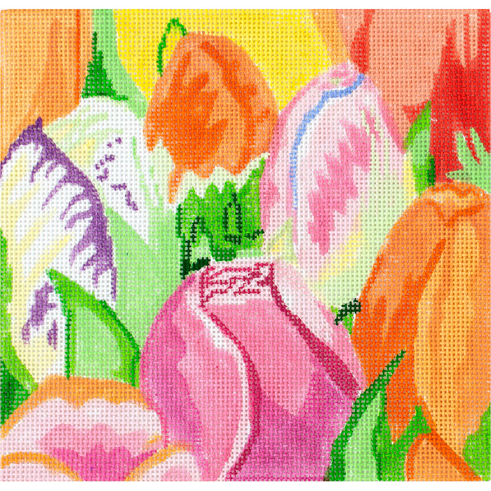 Small Tulip Field #2 JS Painted Canvas Jean Smith  - 1
