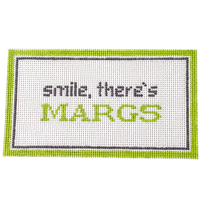 Smile, There's Margaritas Painted Canvas Initial K Studio 