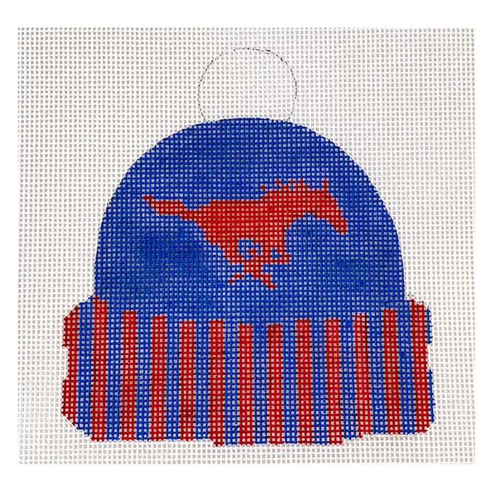 SMU Cap Painted Canvas Kristine Kingston  - 1