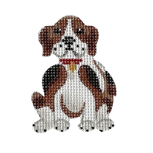 Snoopy Dog Painted Canvas The Plum Stitchery  - 1